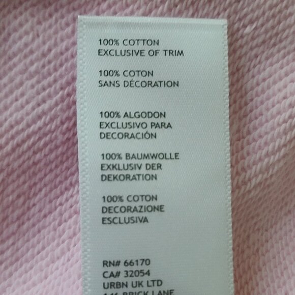 Teddy Fresh Lace Applique Bear Sweatshirt Small Pink Long Sleeve Fun Soft NWOT - Picture 6 of 9